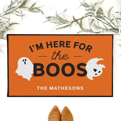 Personalized Here for the Boos Halloween Doormat -  - JDS