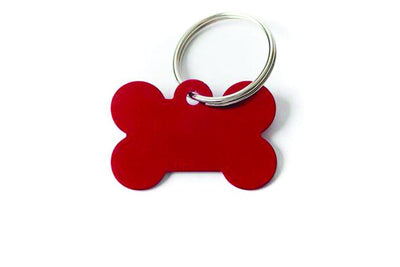 Personalized Large Pet Tags - Red - Qualtry