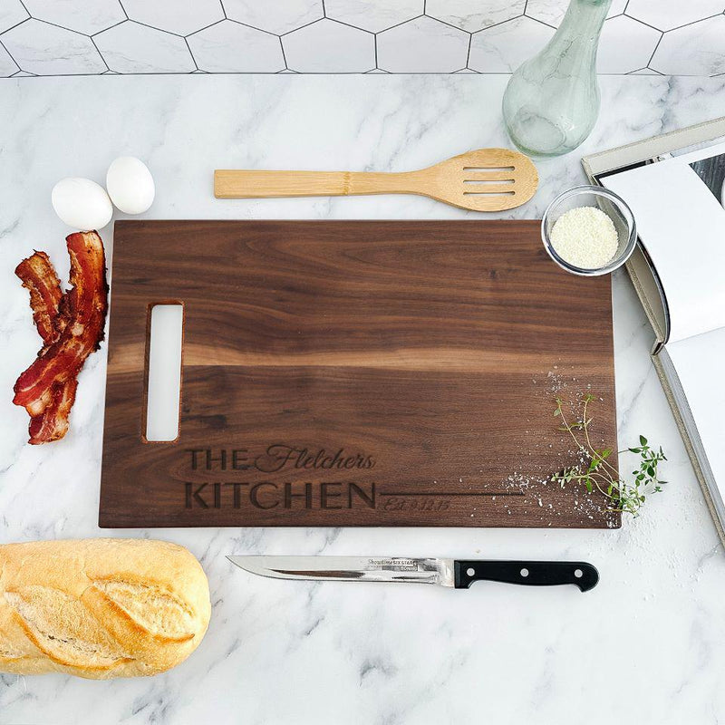 Personalized 11x17 Walnut Cutting Boards -  - Qualtry