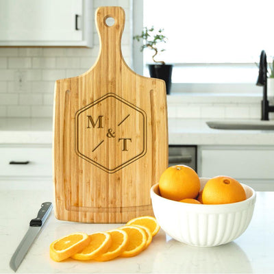 Personalized Hanging Handled Cutting Board with Juice Grooves -  - Qualtry