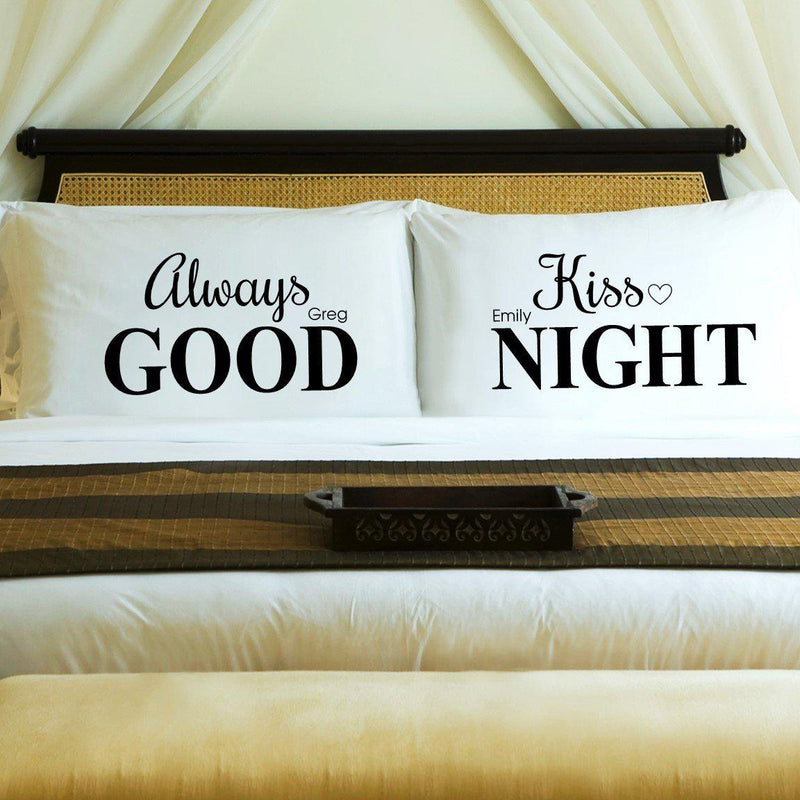Personalized Couples Pillow Cases- 9 Designs - Always - JDS