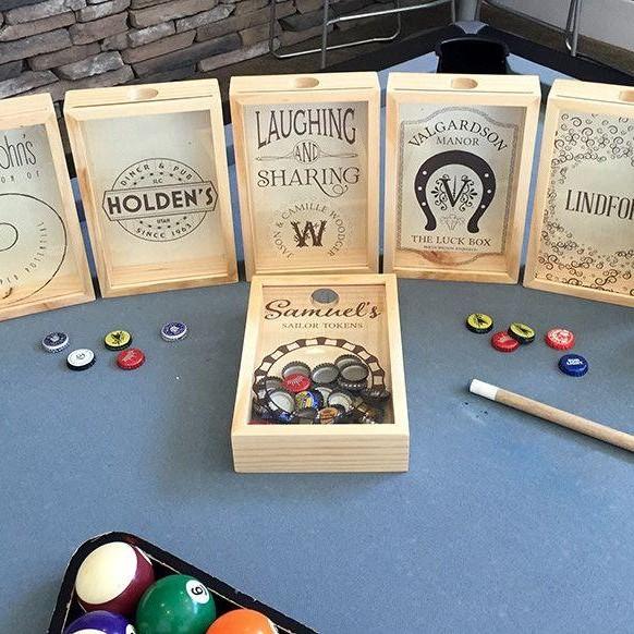Personalized Beer Bottle Cap Shadow Box -  - Qualtry