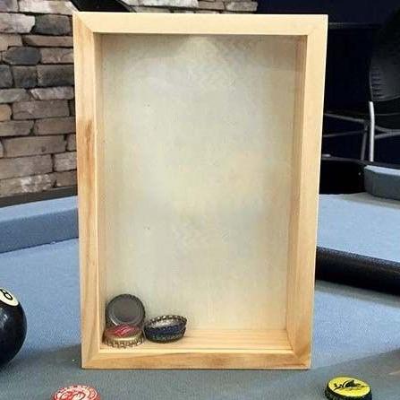 Personalized Beer Bottle Cap Shadow Box - Small - Qualtry