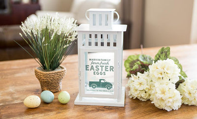 Personalized Spring Lanterns - White - Qualtry