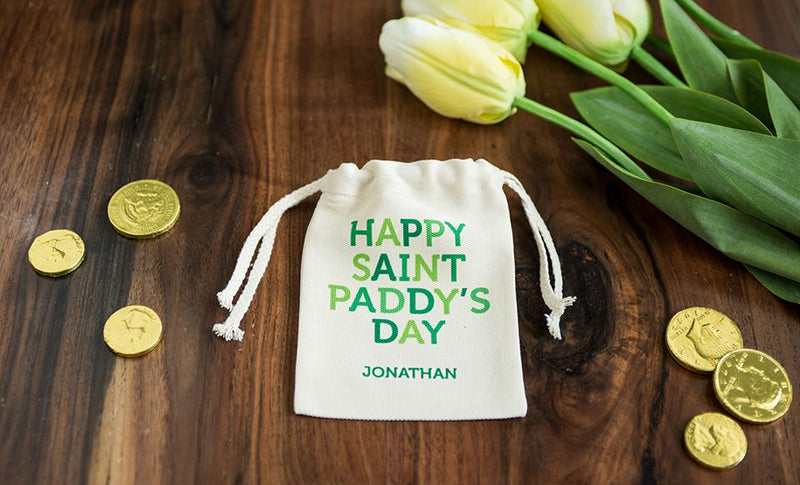 St. Patrick’s Day Personalized Small Gift Bags -  - Qualtry