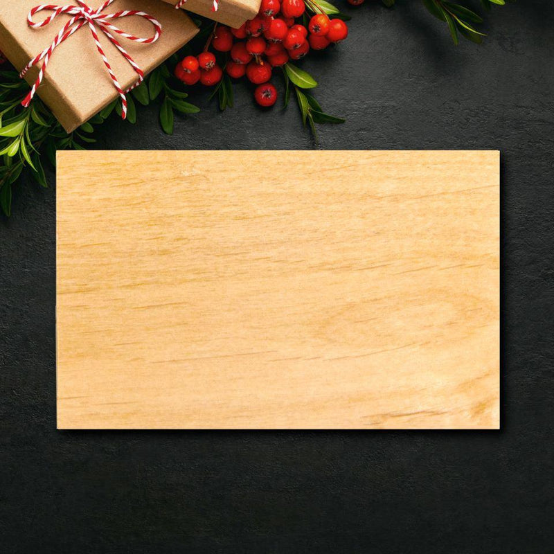 Personalized Wood Christmas Postcards -  - Qualtry
