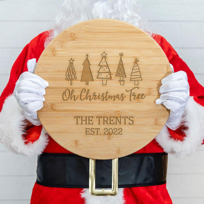 Personalized Lazy Susan - Christmas Designs -  - Qualtry
