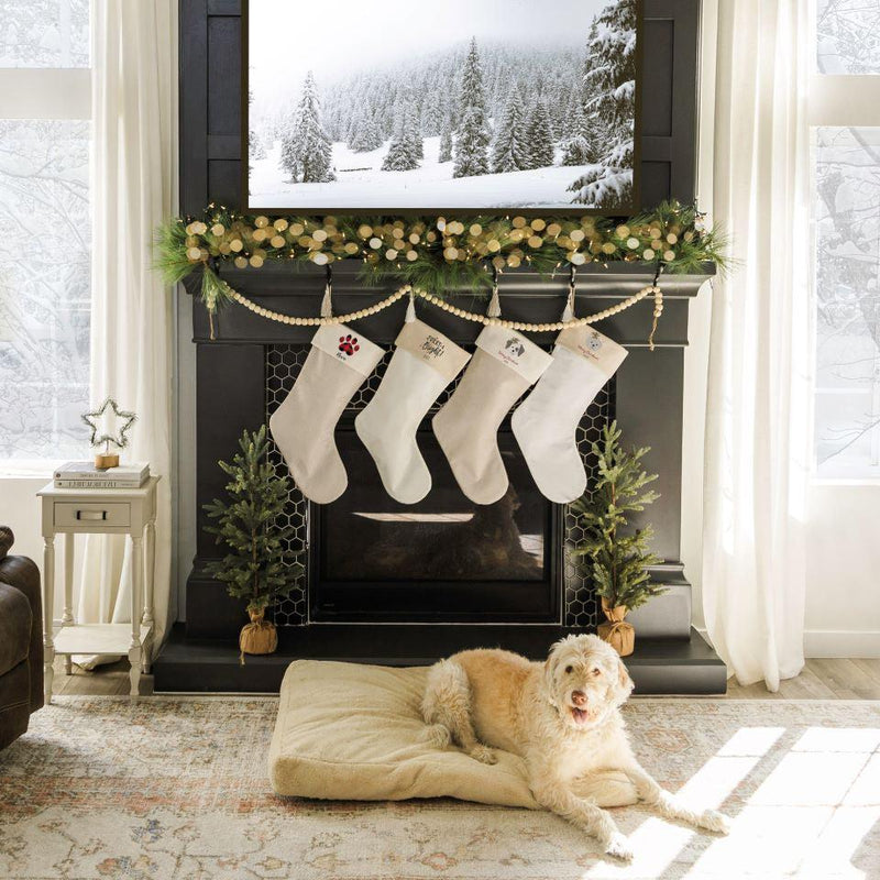 Personalized Cotton Pet Stockings with Tassel -  - Qualtry