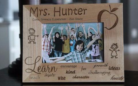 Personalized Teacher Photo Frames -  - Qualtry