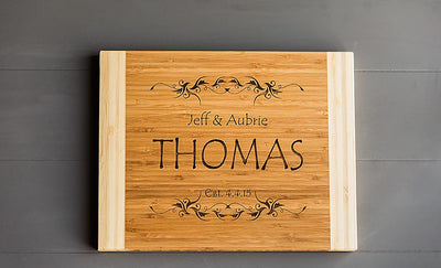 Personalized 11x14 Bamboo Cutting Board – 11 Styles -  - Qualtry