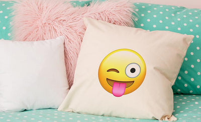 Personalized Emoji Throw Pillow Covers -  - Qualtry