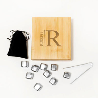 Personalized Whiskey Stones Gift Set -