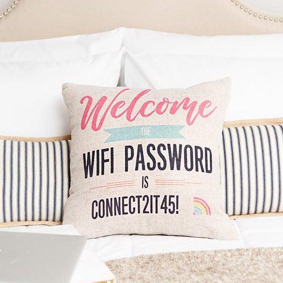 Personalized WiFi Throw Pillow Covers -  - Qualtry