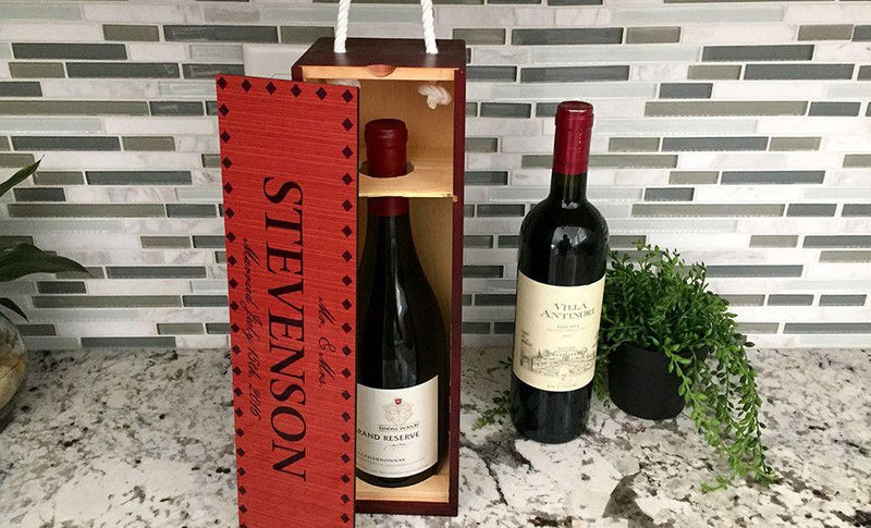 Personalized Decorative Wine Case -  - Qualtry