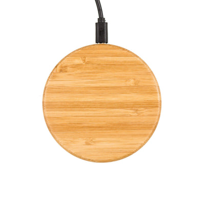 Personalized Wireless Chargers - Bamboo - Qualtry