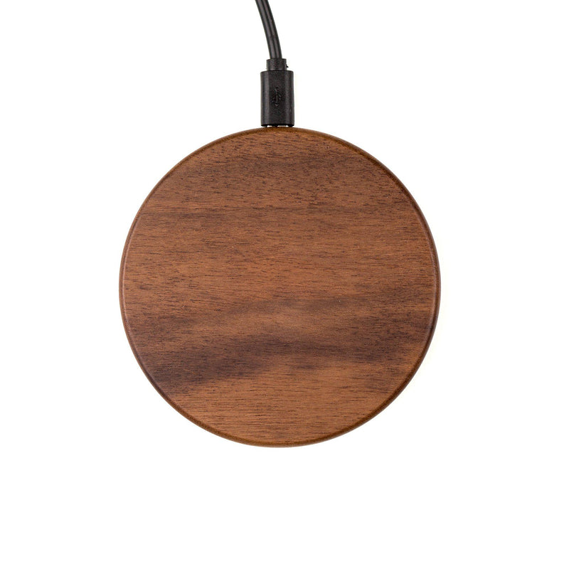 Personalized Wireless Chargers - Walnut - Qualtry