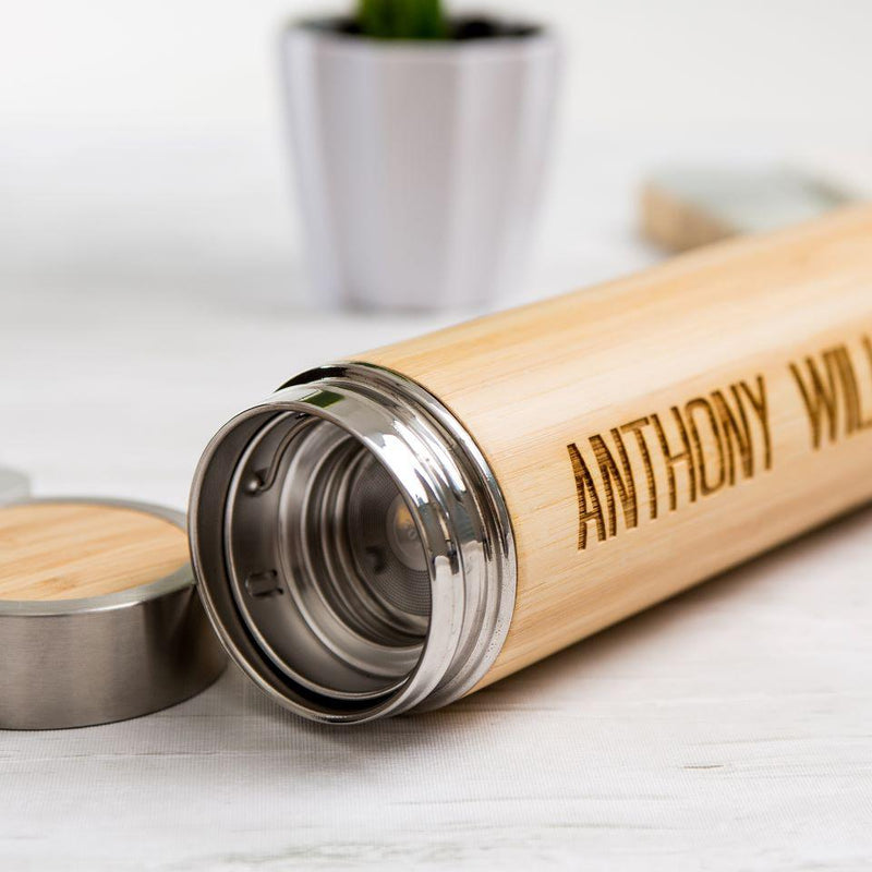 Personalized Insulated Bamboo Water Bottles – A Gift Personalized