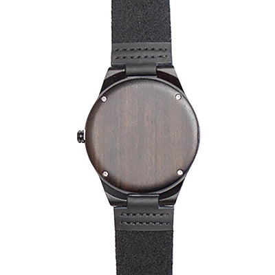 Personalized Dark Brown Wooden Wrist Watch -  - Completeful