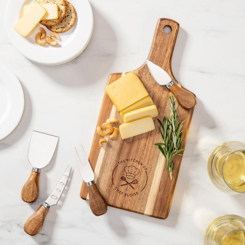 Personalized Acacia Serving Board Gift Set -  - JDS