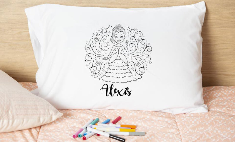 Personalized Princess Coloring Pillowcases -  - Qualtry