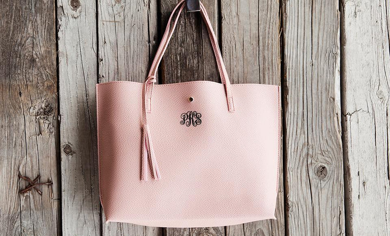 Monogrammed Handbags - Pink - Qualtry