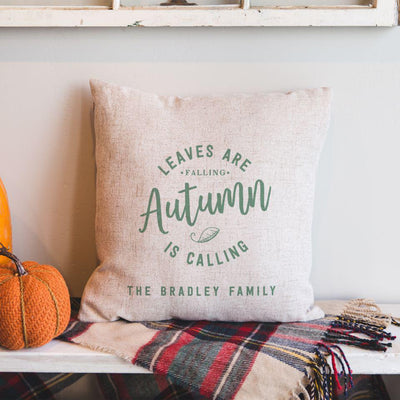 Personalized Fall Throw Pillow Covers -  - Qualtry