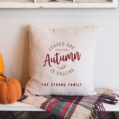 Personalized Fall Throw Pillow Covers -  - Qualtry