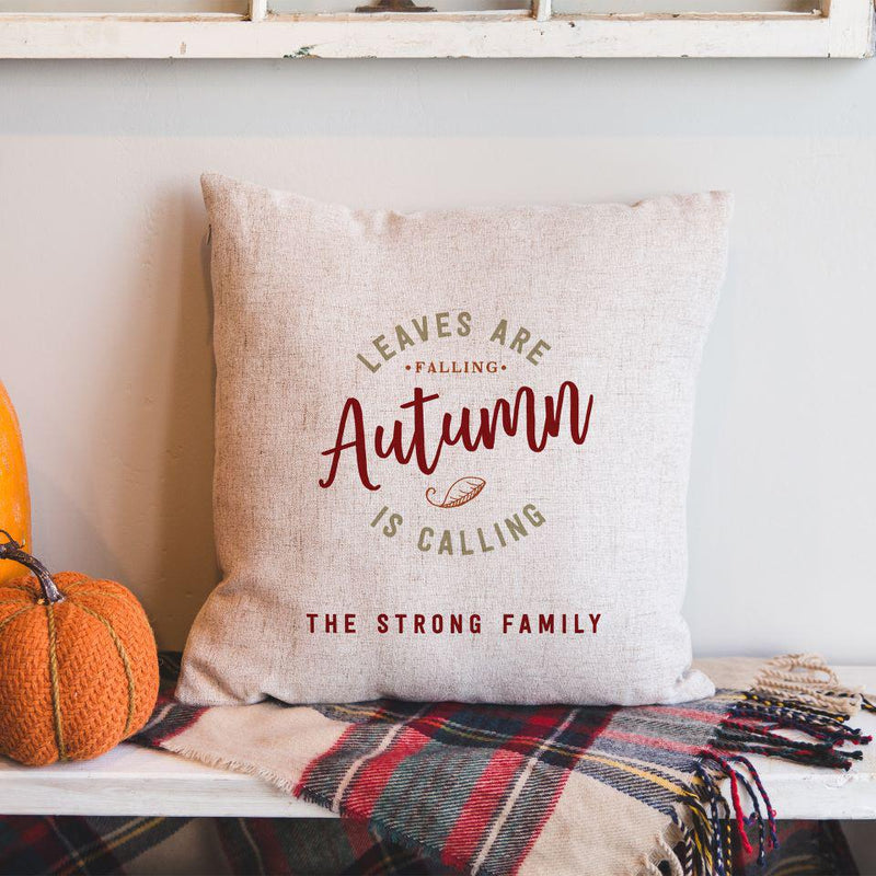 Personalized Fall Throw Pillow Covers -  - Qualtry