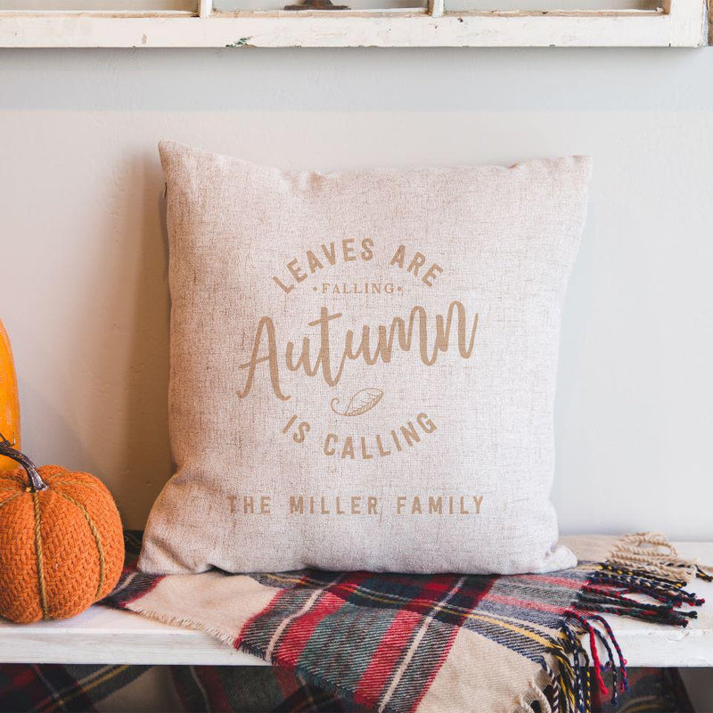Personalized Fall Throw Pillow Covers -  - Qualtry