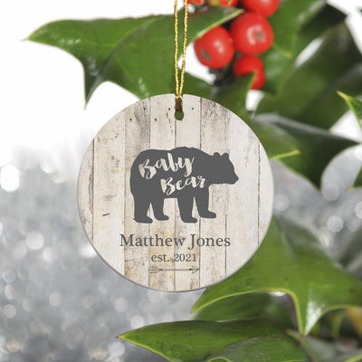 Personalized Bear Family Ornaments - Baby Bear - JDS