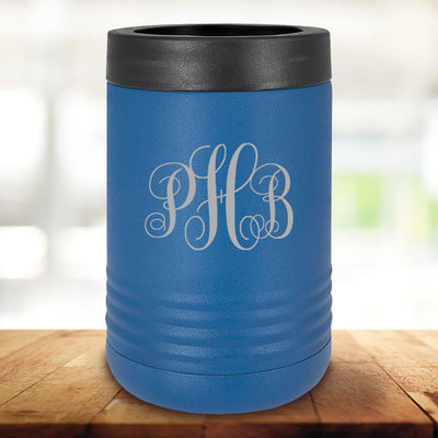 Personalized Royal Blue Can Cooler - IMF - JDS
