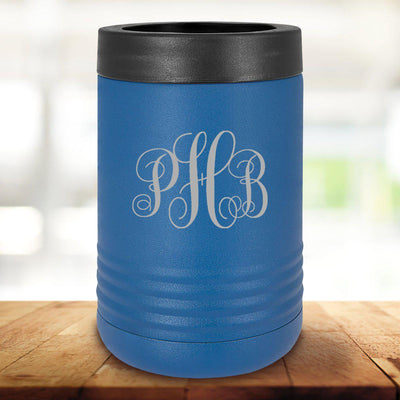 Personalized Royal Blue Can Cooler - IMF - JDS