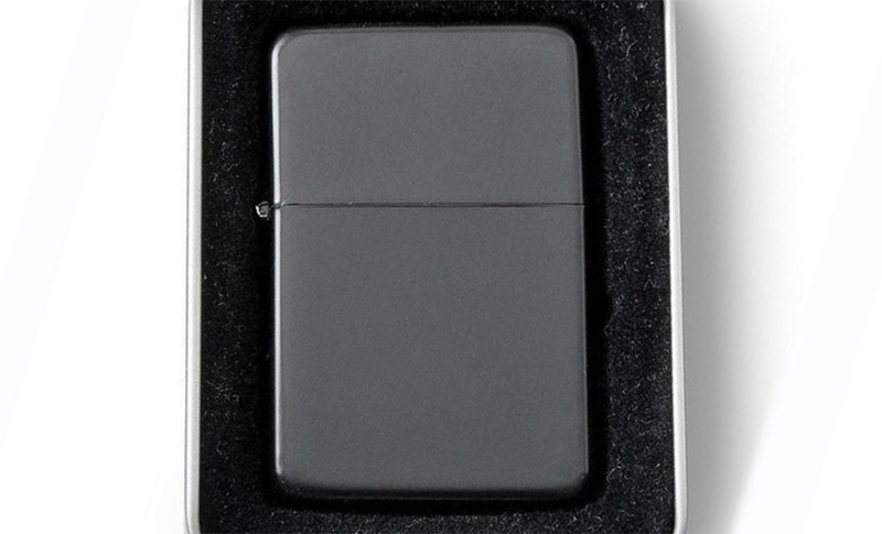 Personalized Matte Black Wind Proof Lighter -  - Qualtry