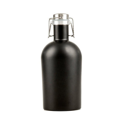 Personalized Patriotic Black Beer Growler 64oz. -  - JDS