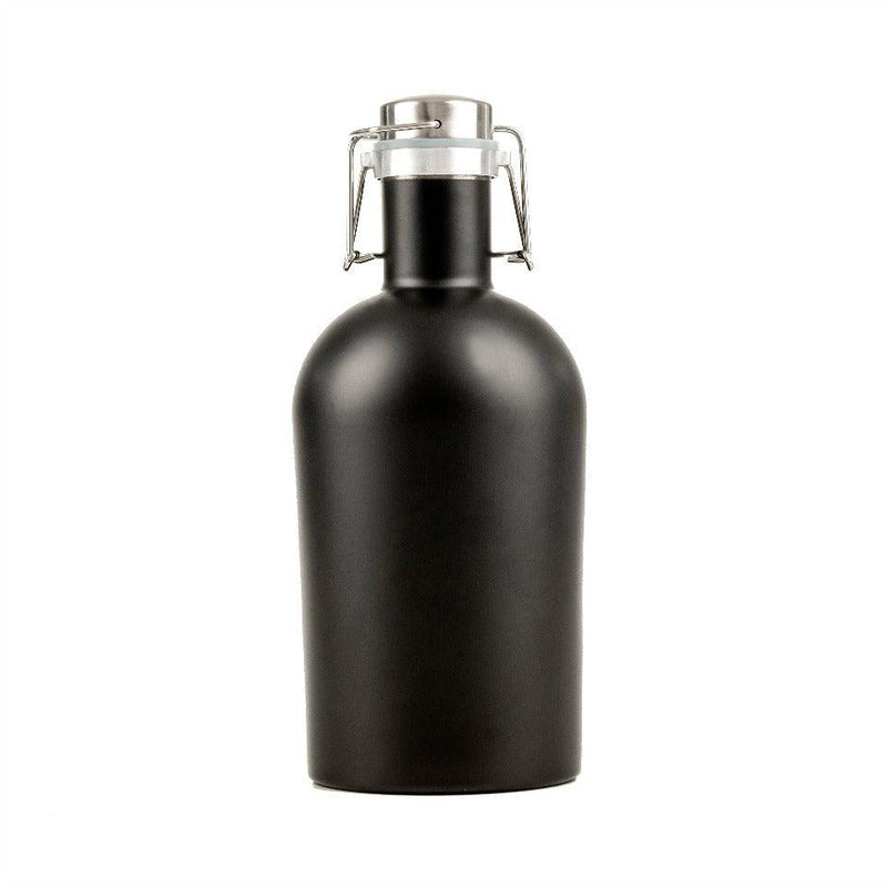 Personalized Patriotic Black Beer Growler 64oz. -  - JDS