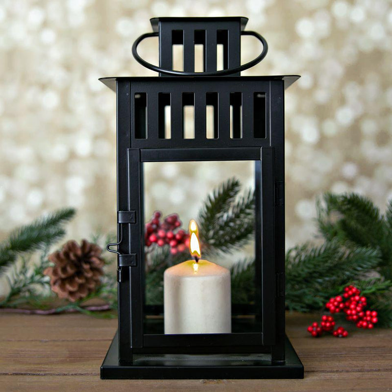 Personalized Holiday Lanterns - Black - Qualtry