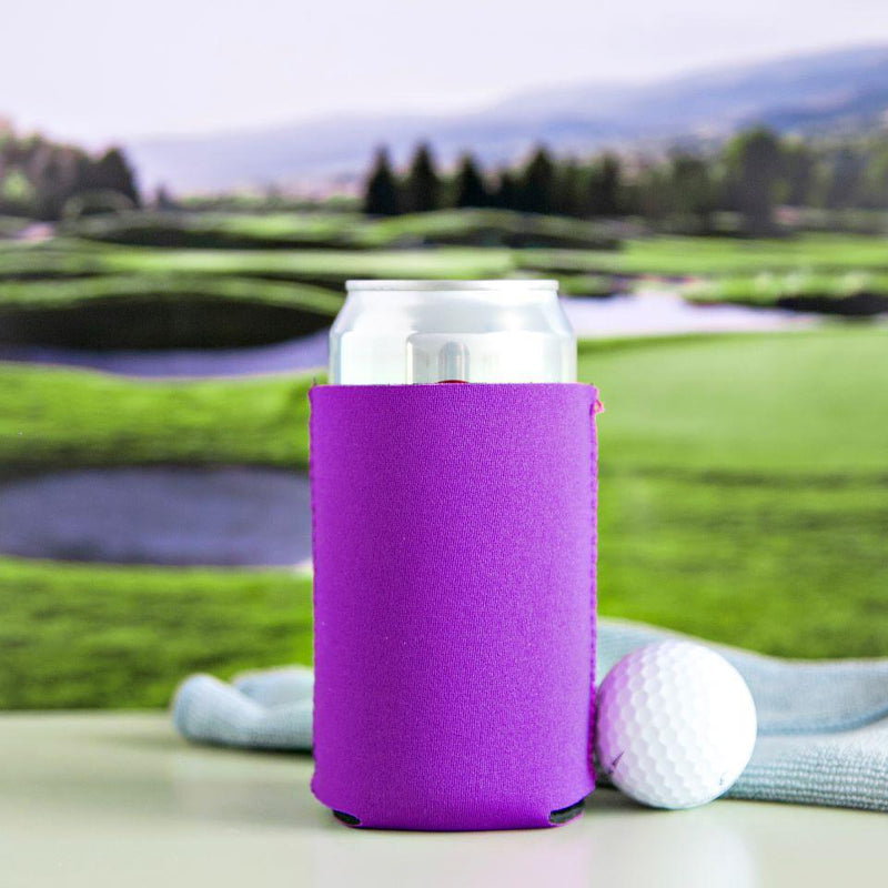Personalized Golf Koozies - Purple - Wingpress Designs