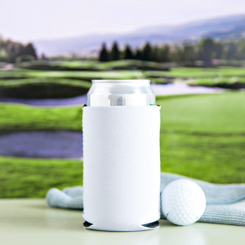 Personalized Golf Koozies - White