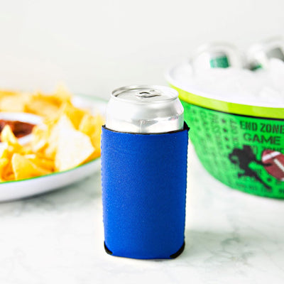 Personalized Football Koozies - Royal Blue - Wingpress Designs