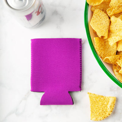 Personalized Fantasy Football Football Koozies - Purple