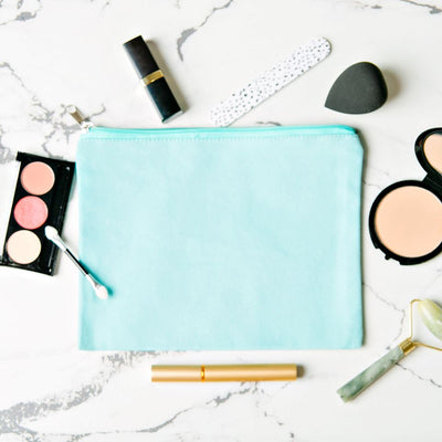 Personalized Makeup Bag - Teal - Qualtry