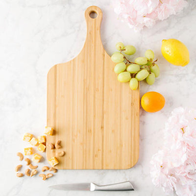 Wreath Monogram Bamboo Serving Boards - Extra-Large - Qualtry