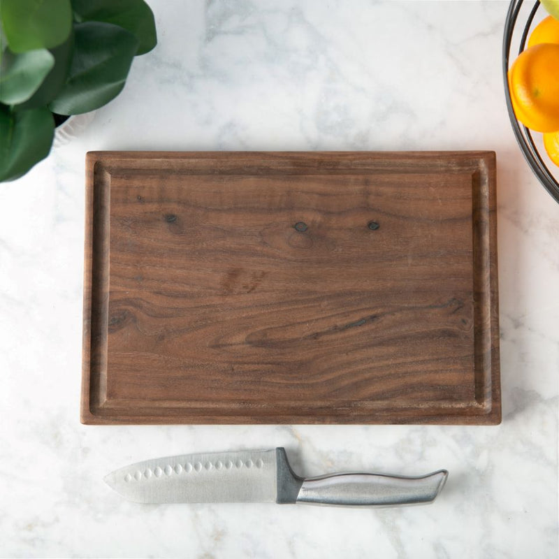 Personalized Walnut Cutting Boards with Juice Grooves -  - Qualtry