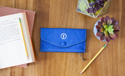 Monogrammed Womens Wallets - Blue - Qualtry
