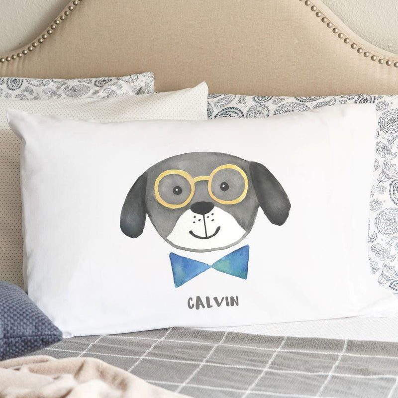 Personalized Kids Whimsical Dog and Cat Pillowcases -  - Wingpress Designs