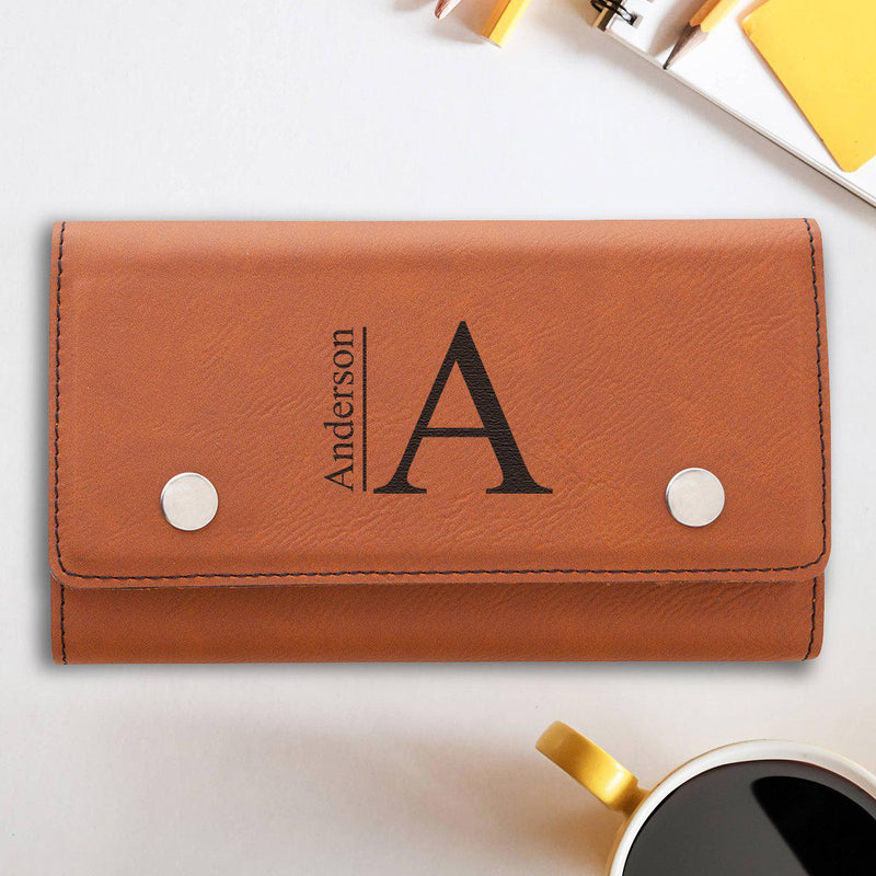 Personalized Card & Dice Set - Rawhide - Modern - JDS