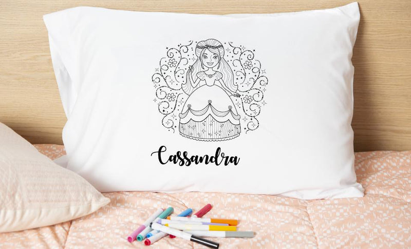 Personalized Princess Coloring Pillowcases -  - Qualtry