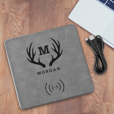 Personalized Gray Charging Pad -  - JDS