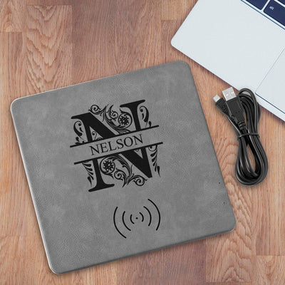 Personalized Gray Charging Pad -  - JDS