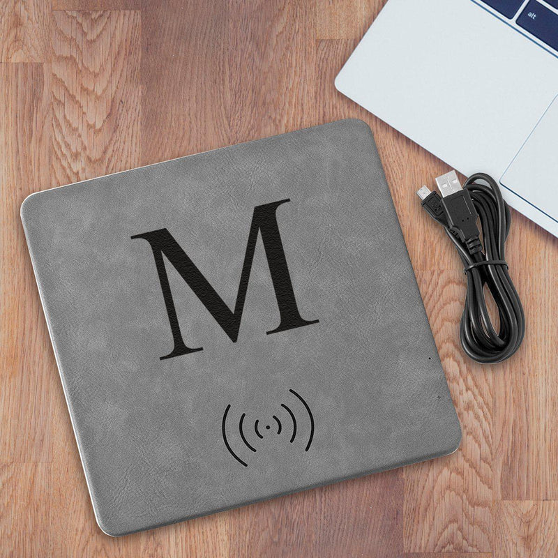 Personalized Gray Charging Pad -  - JDS